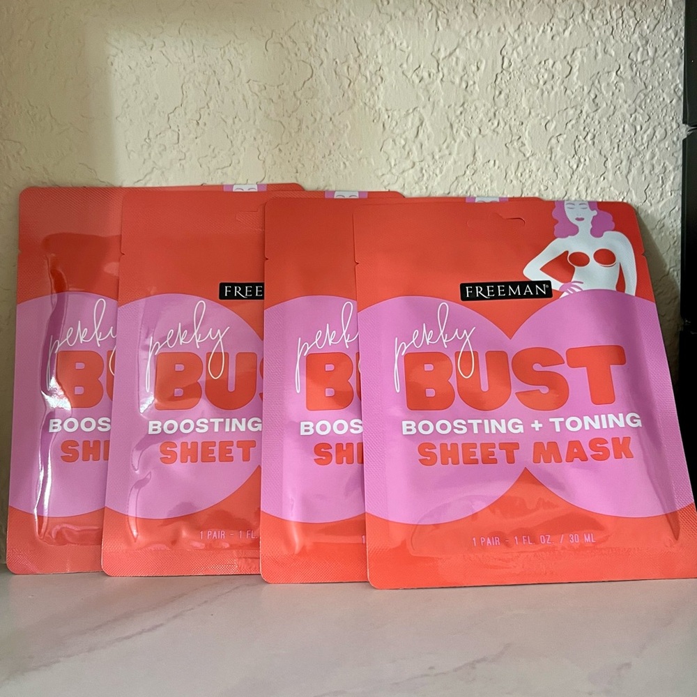 Freeman Perky Bust Boosting & Toning Sheet Mask Set of 4